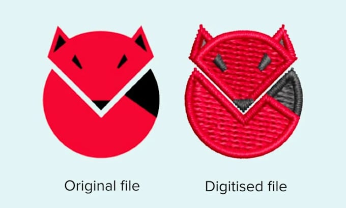 do embroidery digitalizing logo, digitize image for embroidery design
