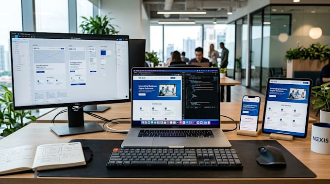 design and develop modern responsive UI UX website for business