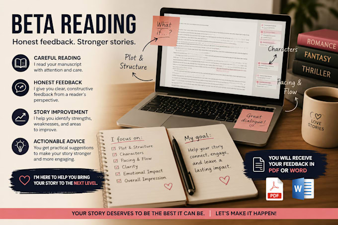 read your manuscrit and provide constructive feedback