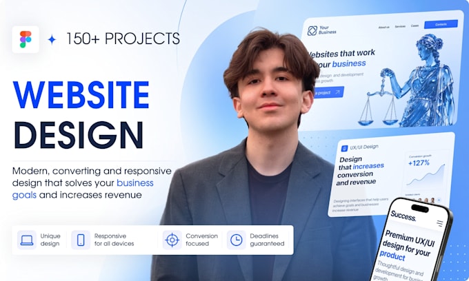 design a conversion focused website UI UX in figma