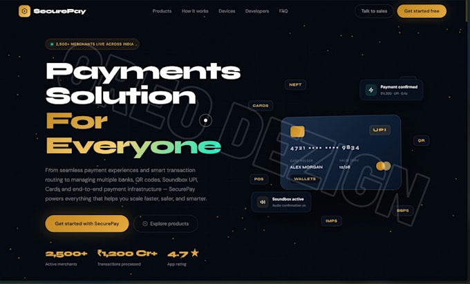 design you beautiful 2d,3d landing pages for your website