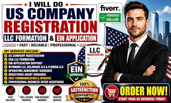 do US company registration, llc formation and ein application