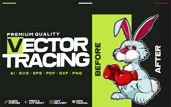 convert your image into production ready vector artwork