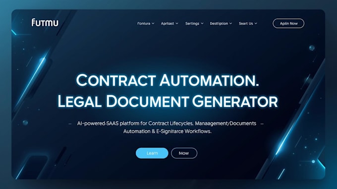 build contract automation and legal document generator saas workflow website