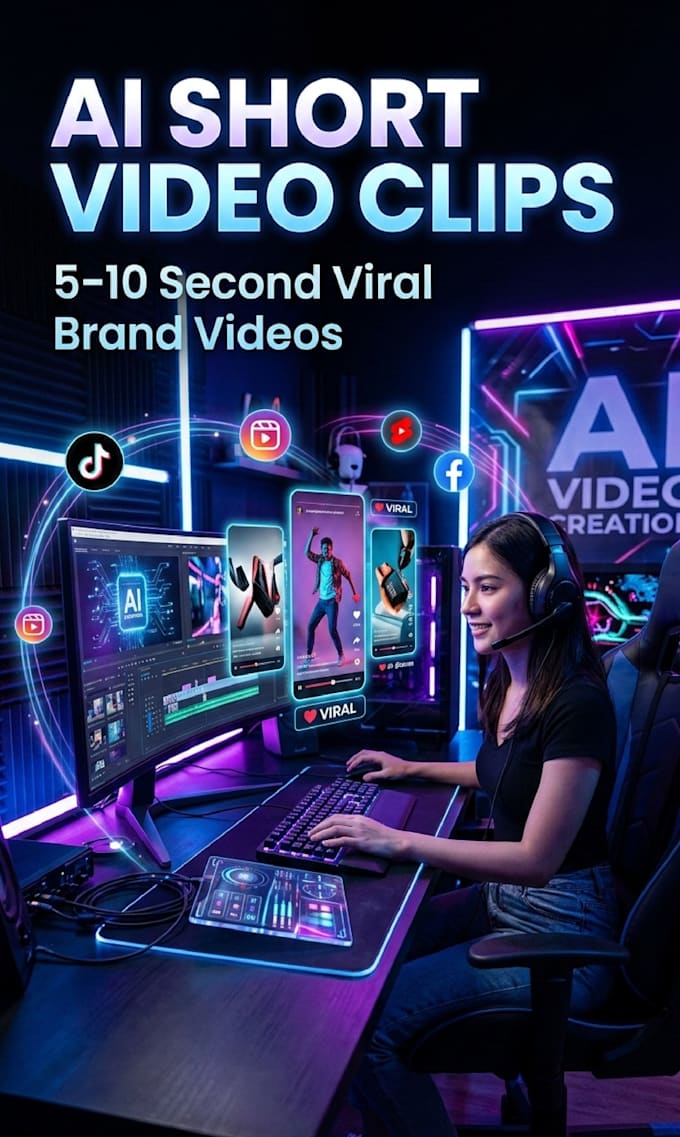 create short ai ads for social media