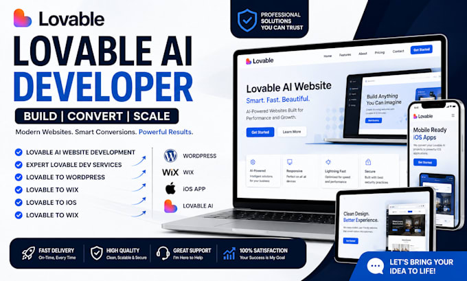 lovable to wordpress lovable to wix lovable to ios lovable to android lovable ai