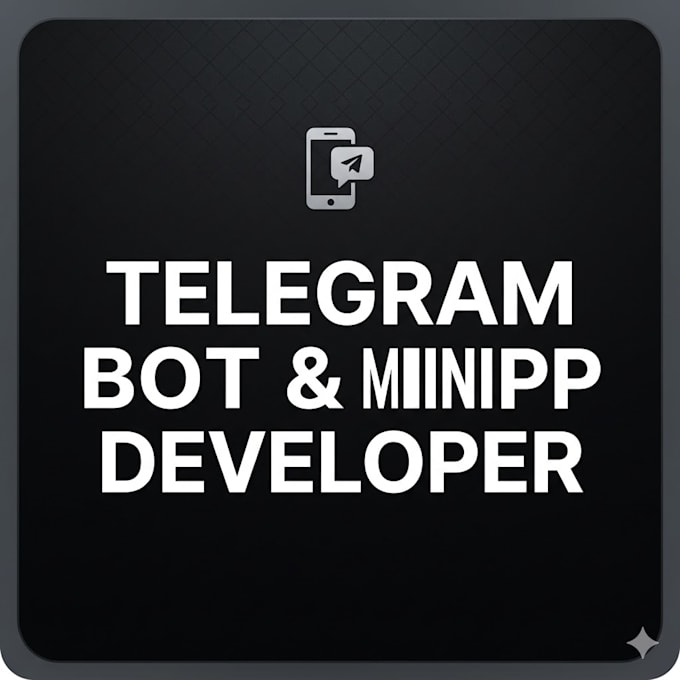 create modern telegram bot or telegram mini app webapp