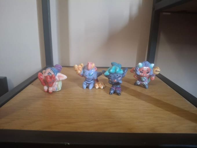 create ceramic figurines of characters, animals, creatures