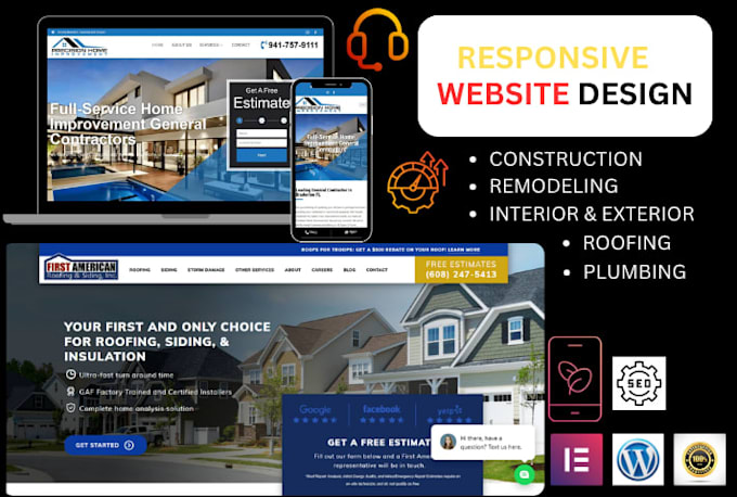 do construction website design,remodeling,contractor website design