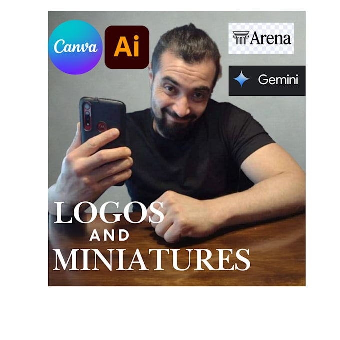 logo editor and miniatures
