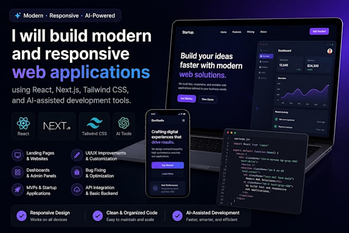 build responsive web apps and mvps using ai tools