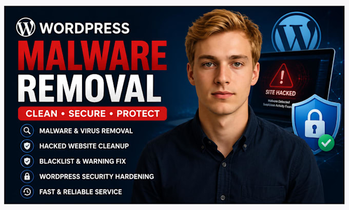 remove wordpress malware fix, clean hacked wordpress website, remove virus fast