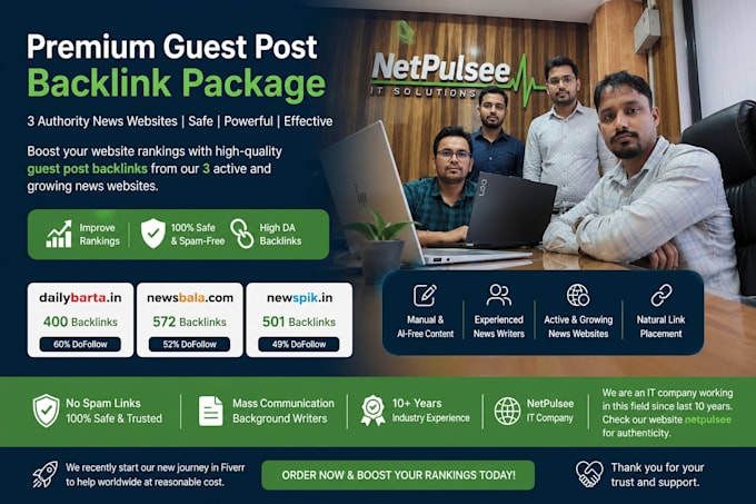 create 3 real ai free news website guest post that boost ranking