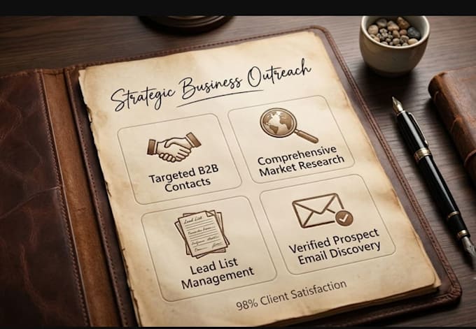 do your b2b lead generation, web research and data entry