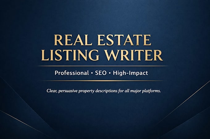write a high converting real estate listing for your property