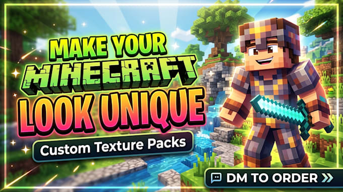 create a custom minecraft texture pack that fits your exact style