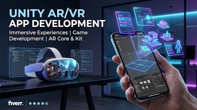 build immersive ar VR app using unity3d for android and ios