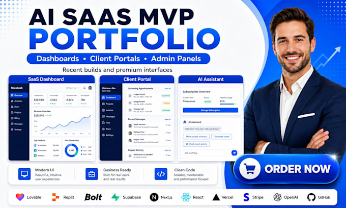Build ai web app saas mvp with lovable replit bolt supabase by Lovable ...