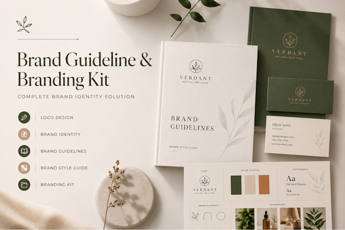 Brand guideline branding kit brand style guide identity logo design ...