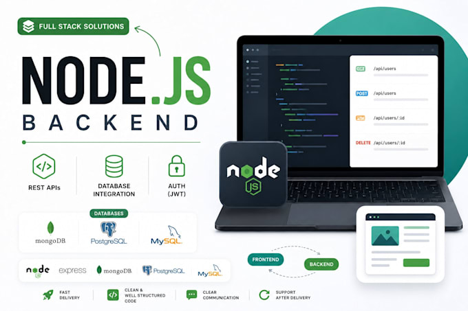 be your node js developer for developing apis and backend
