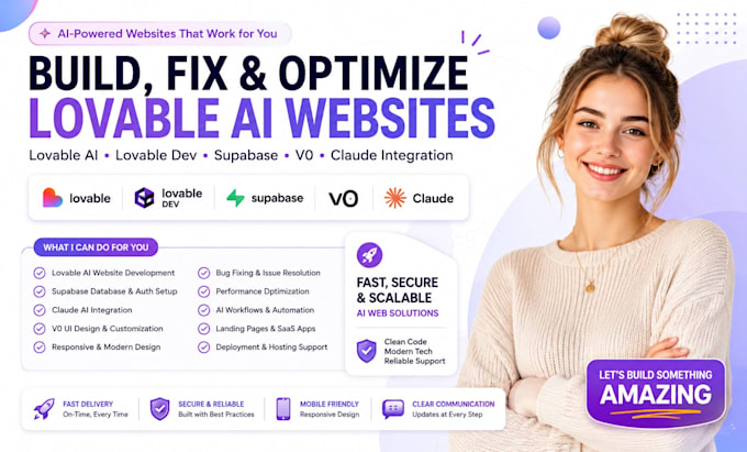build, fix lovable ai website lovable dev lovable supabase v0 claude integration