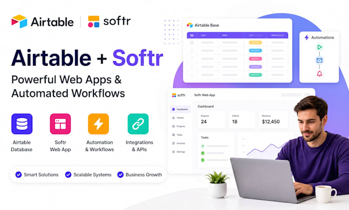 airtable database smartsuite softr webapp zapier integration