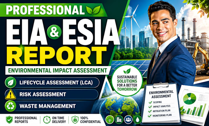 do professional environmental impact assessment eia and esia report