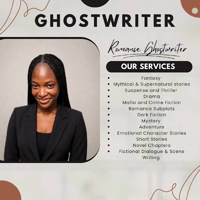 ghostwrite engaging and romantic stories