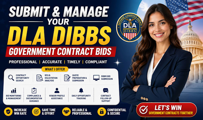 handle your dla dibbs and federal contract bidding process