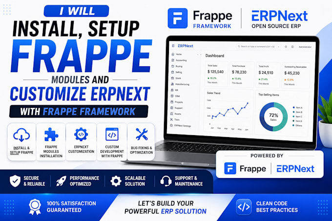 install setup frappe modules and customize erpnext with frappe framework
