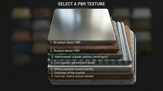 create realistic pbr textures and substance 3d materials