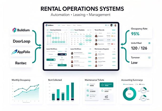 manage rental operations using buildium doorloop appfolio rentec