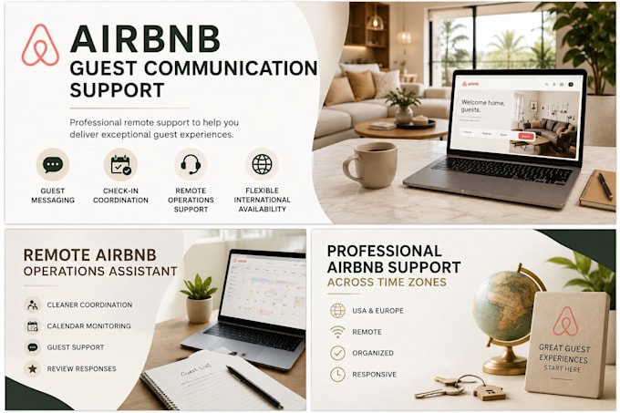manage airbnb guest communication and remote property support