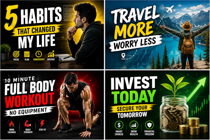 design custom thumbnails with fast delivery
