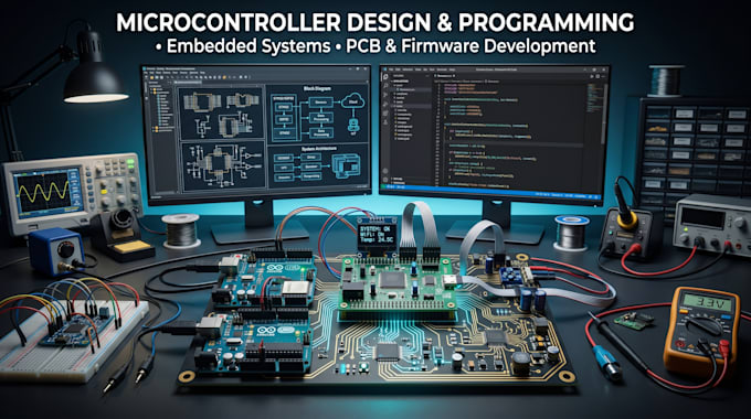 design and program professional microcontroller based embedded systems projects