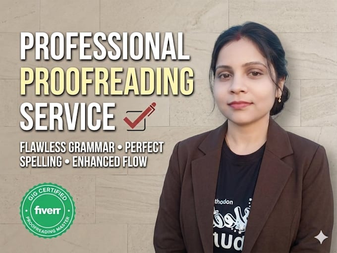 proofread and edit english documents professionally