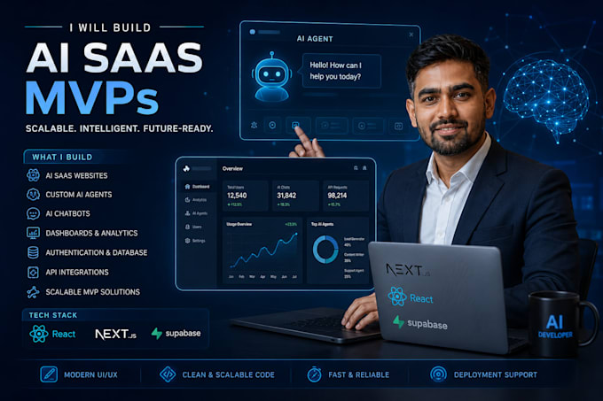 build scalable ai saas website and ai agents