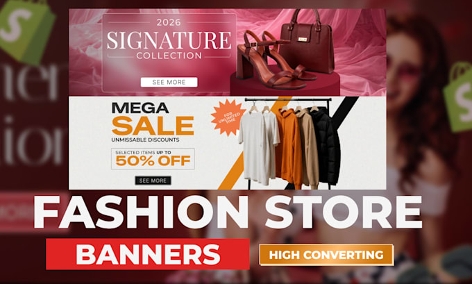 create luxury fashion banner ads