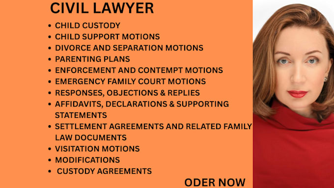 draft child custody, parenting time, and visitation documents