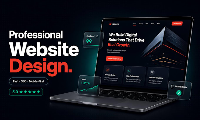 create a complete customizable website