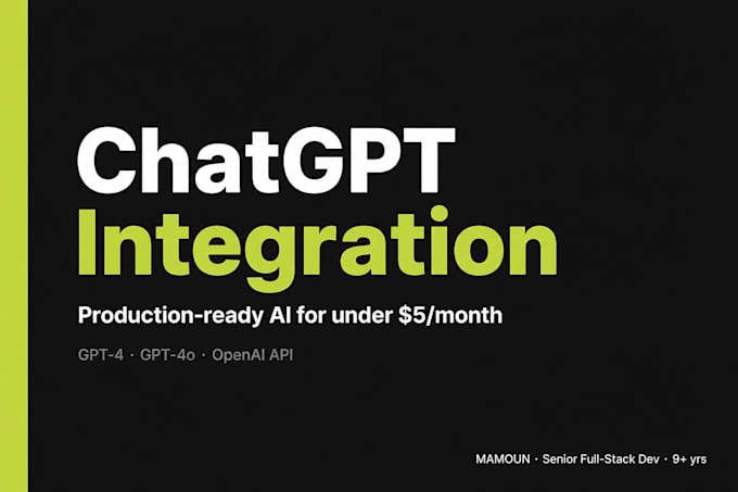 integrate chatgpt or openai gpt into your website or web app