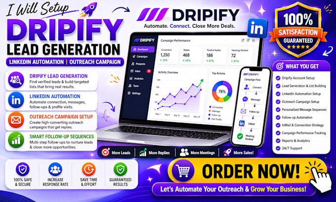 setup dripify lead generation dripify linkedin automation outreach campaign