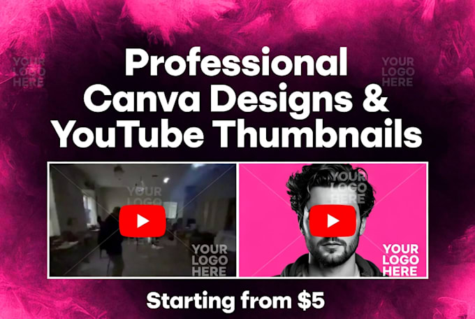 design professional canva thumbnails, posts and social media graphics