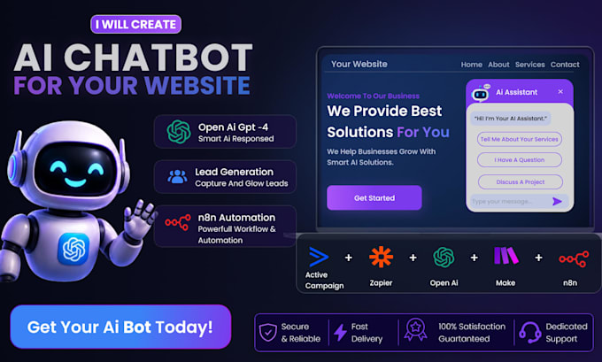 create ai chatbot for your website using openai gpt 4