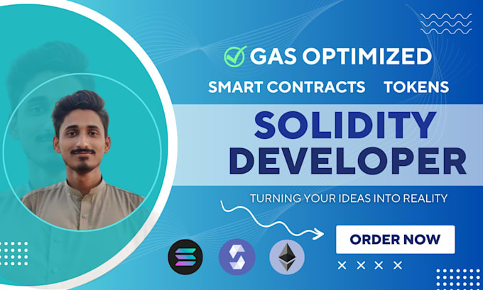 develop custom smart contract on ethereum solana  blockchain