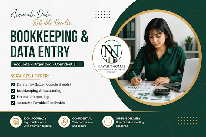 do professional bookkeeping financial accounting and data entry