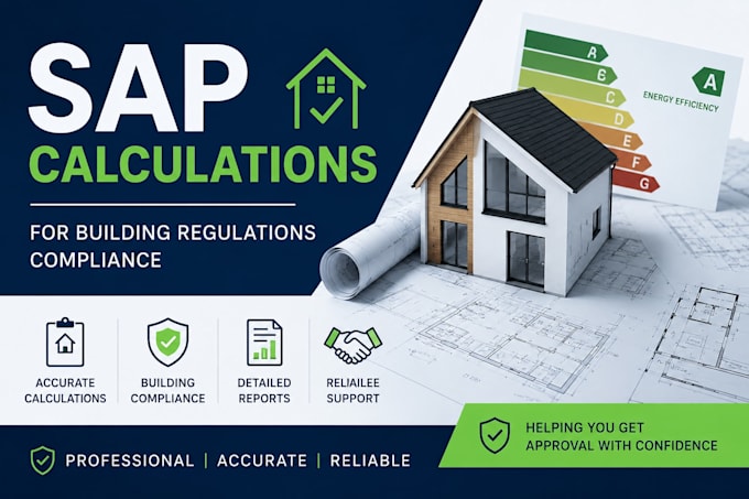 provide sap calculations, for building regulations compliance