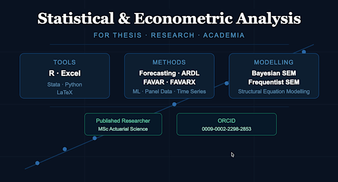 perform statistical and econometric analysis on your data
