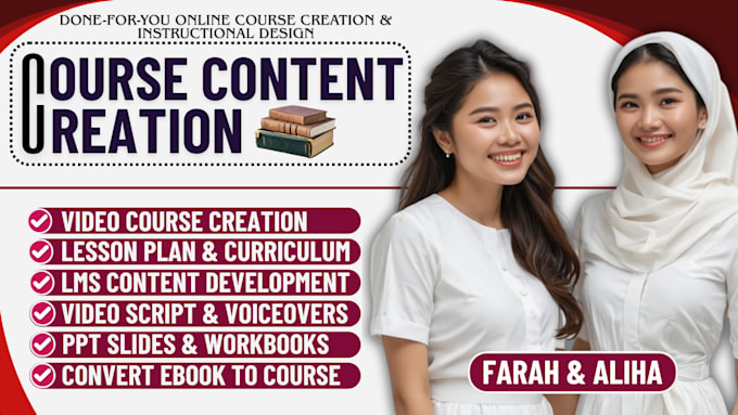 do onboarding training, lesson planning, company manuals, online course creation