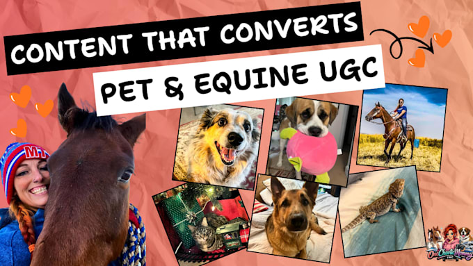 create high converting pet and equine product ugc content